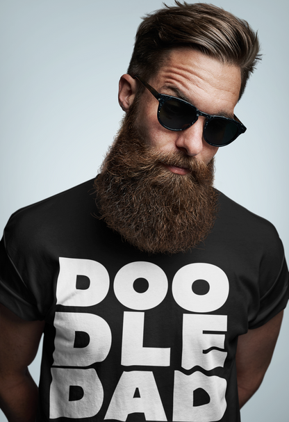 Black DOO DLE DAD Premium Unisex Crewneck T-shirt | Bella + Canvas 3001