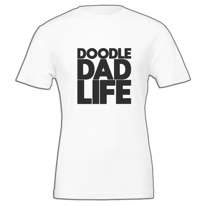 White Doodle Dad Life Premium Unisex Crewneck T-shirt | Bella + Canvas 3001