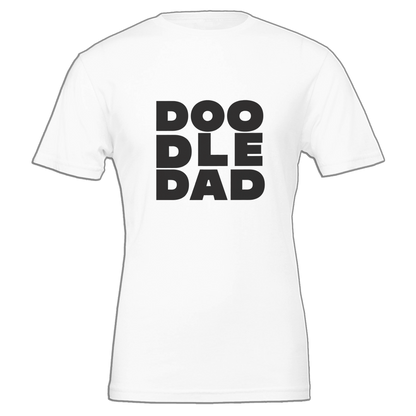 White DOO DLE DAD Premium Unisex Crewneck T-shirt | Bella + Canvas 3001